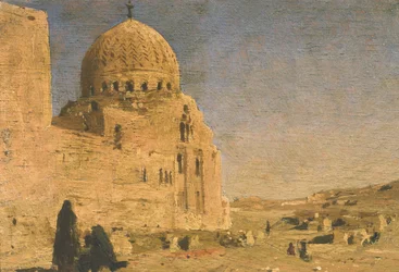 Moschee in einer arabischen Stadt